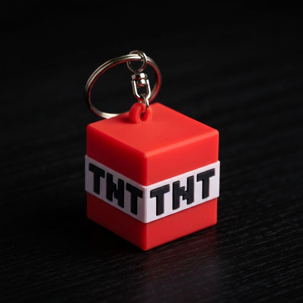 TNT Block Keychain